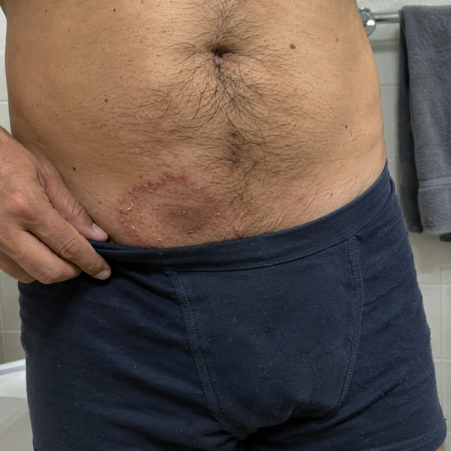 Pubic Area before